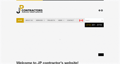 Desktop Screenshot of jpcontractors.ca